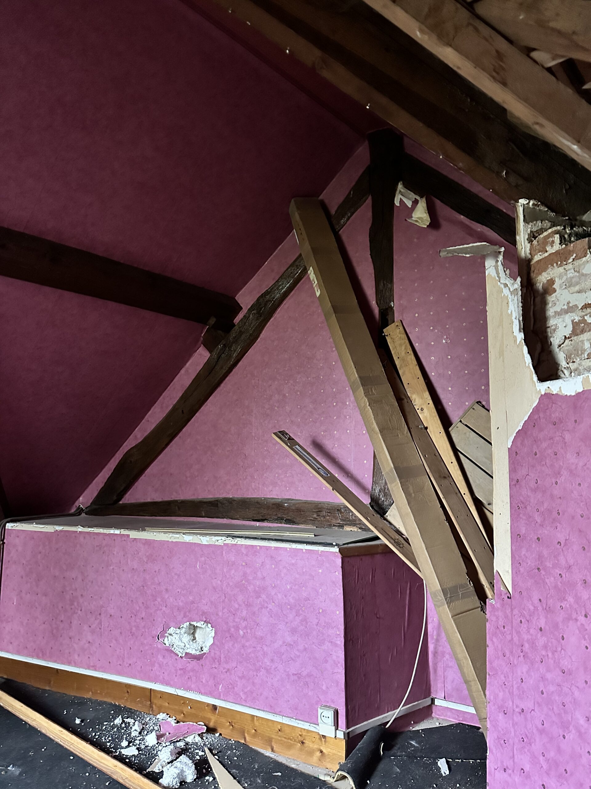 Création d’un studio sous les combles