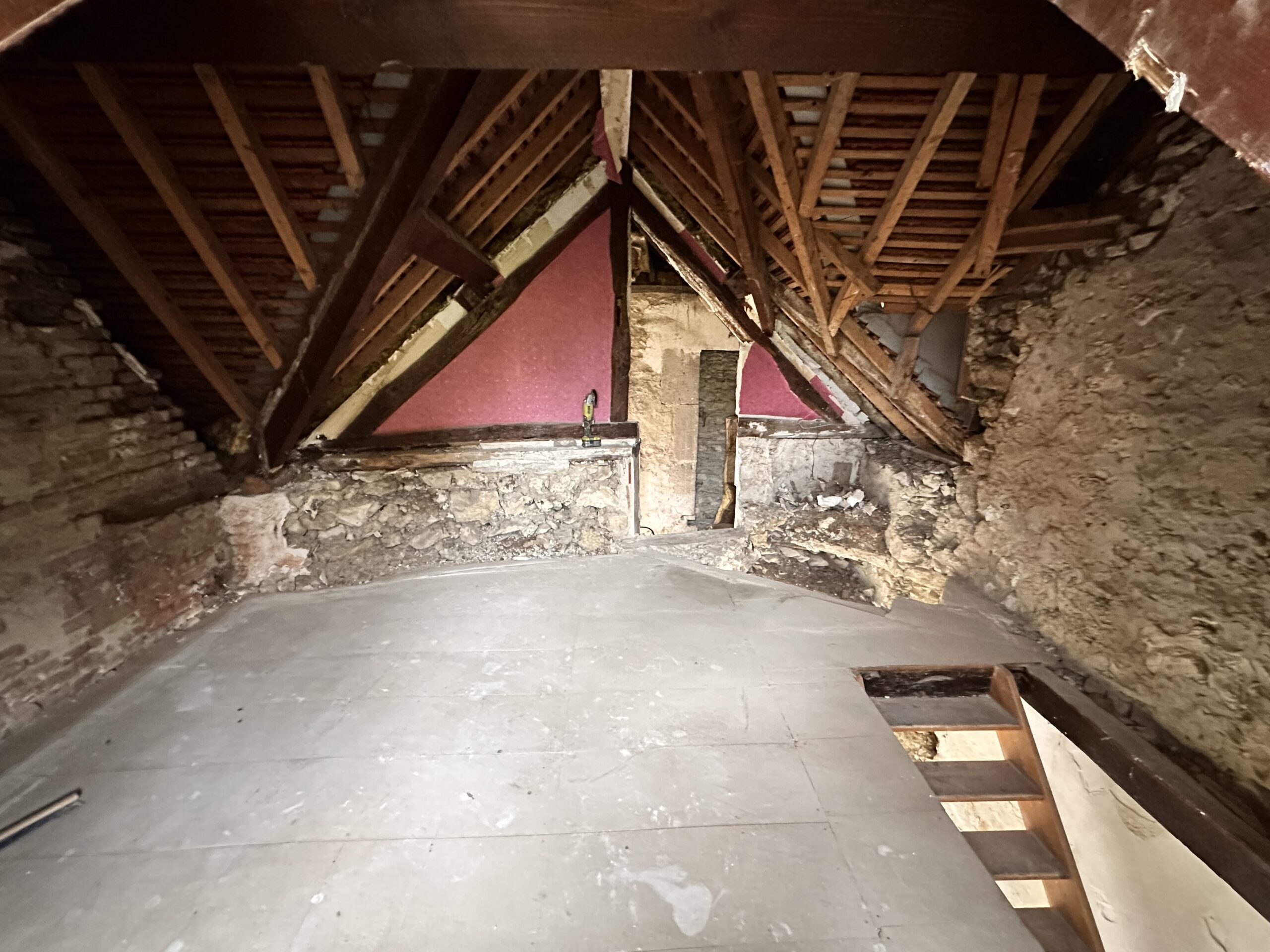 Création d’un studio sous les combles