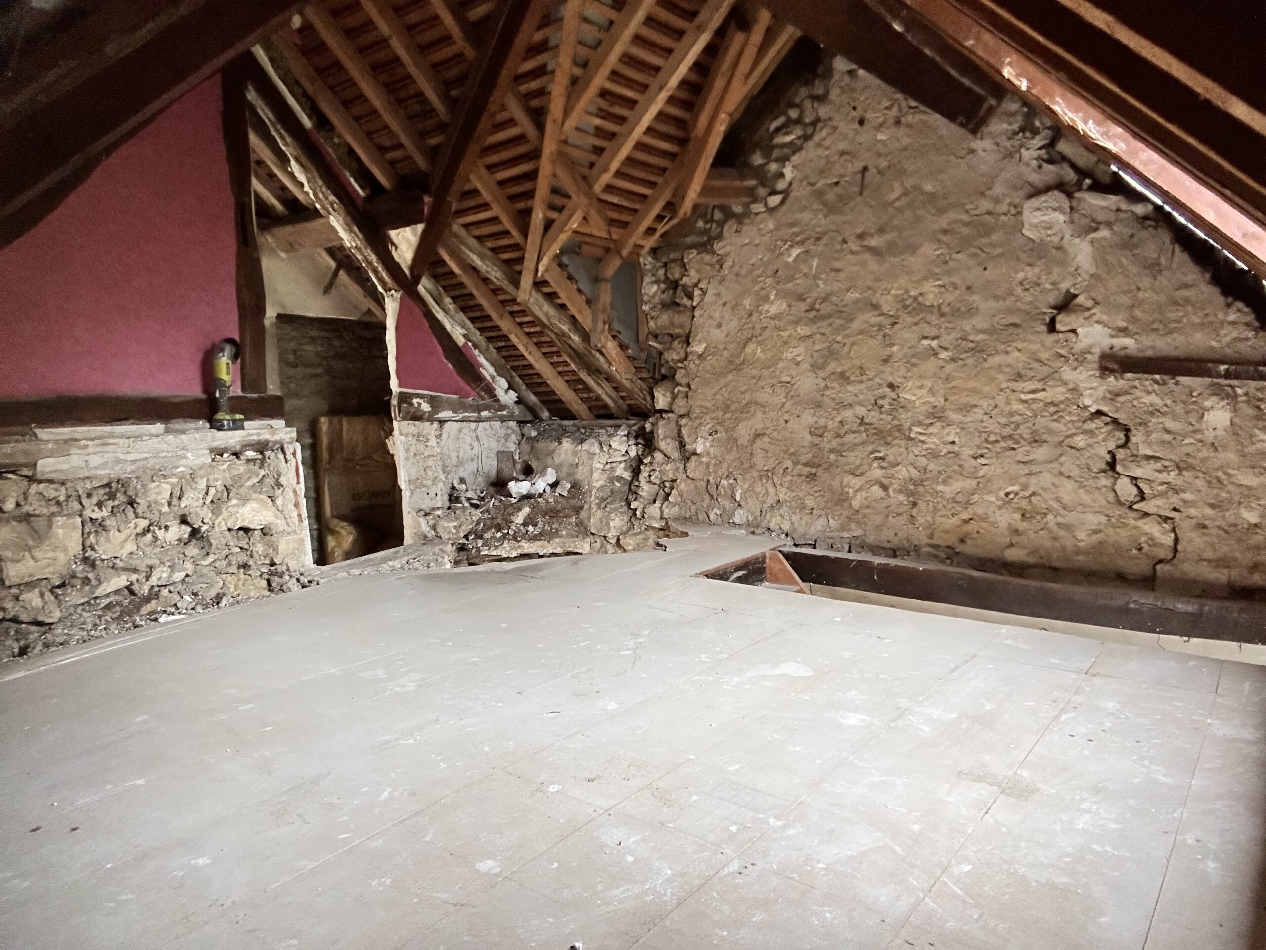 Création d’un studio sous les combles